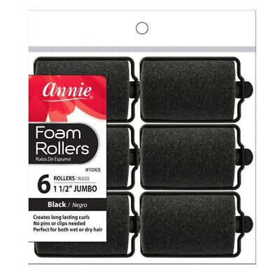 Annie Foam Rollers 6pcs - 1 1/2in Dia
