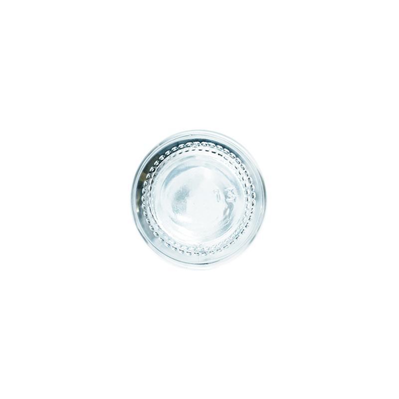 2 oz. Clear Boston Round with Black Glass Dropper (20/400) (V4) (V8)