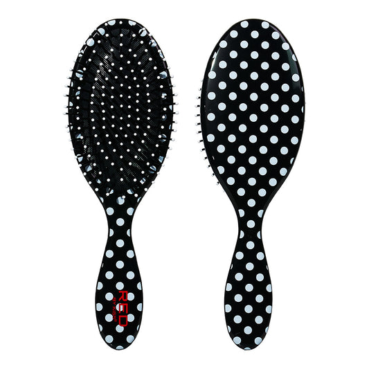 Red by kiss polka dot paddle detangler. HH39