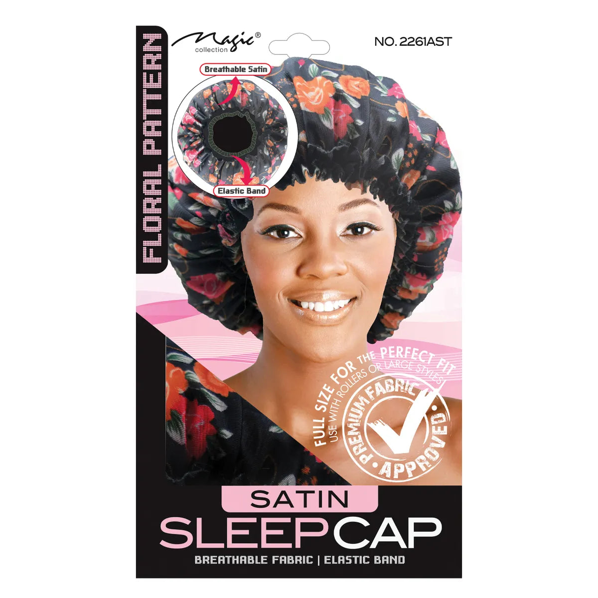 Magic collection Satin Sleep Cap large. #2261AST