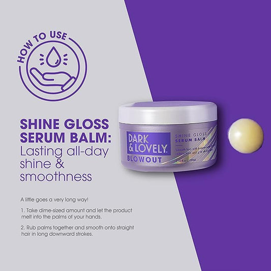 Dark n lovely blowout shine gloss serum balm