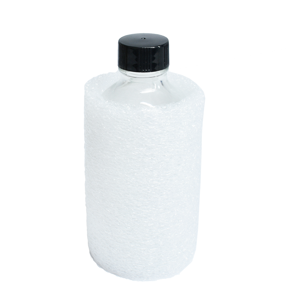 4 oz. Clear Boston Round with Black Cone Lined Cap (22/400) (V20) (V5)