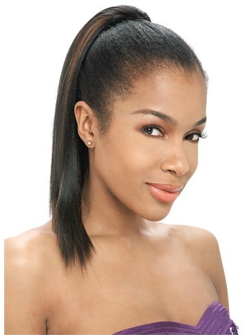 Model Model Equal drawstring ponytail. FUTURA YAKY STRAIGHT 12“