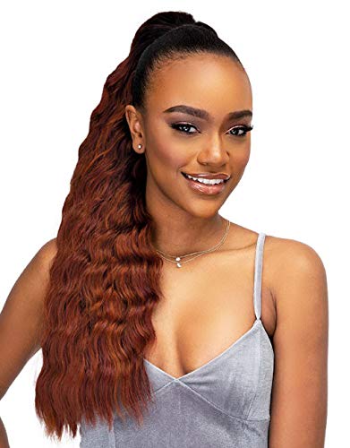 Janet Collection drawstring ponytail. BANANA