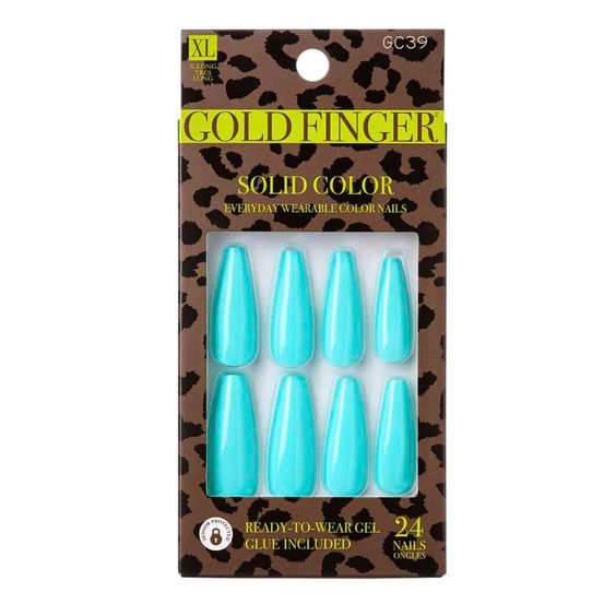 Gold finger Trendy nails. GC39