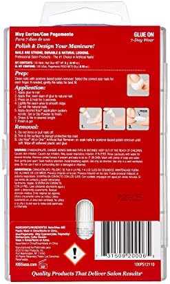 Kiss 100 full cover nails. Active square. 100ps12