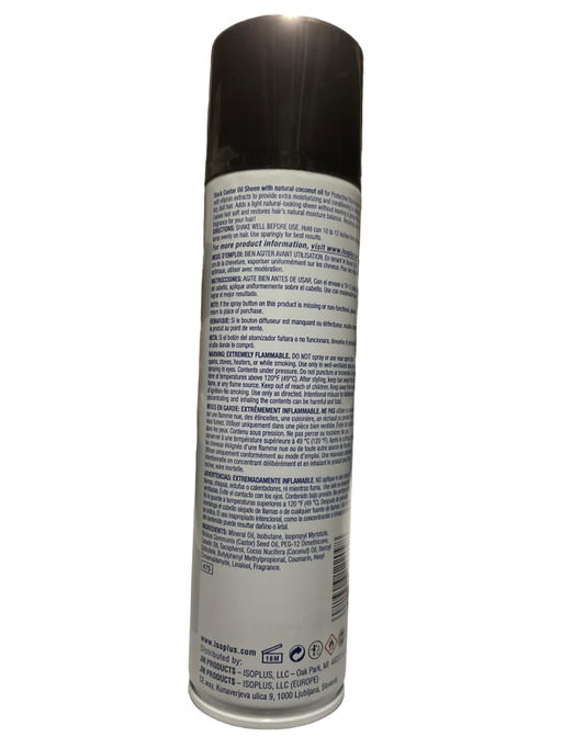 Isoplus black castor oil sheen. 9oz