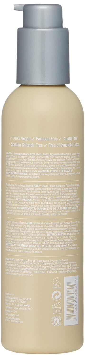 Abba Smoothing Blow-dry Lotion