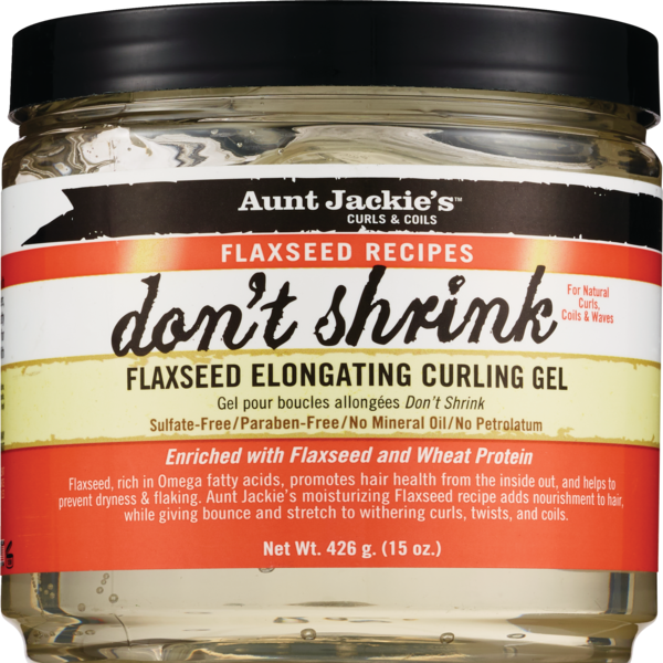 Aunt Jackie's Don’t shrink Flaxseed elongating curling Gel. 15 0z