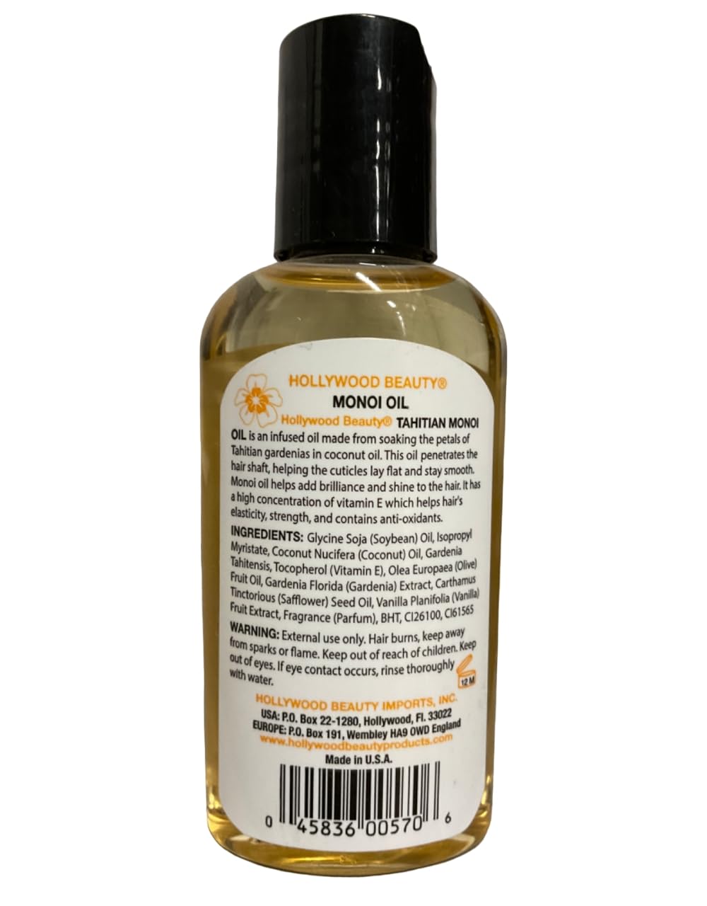 Hollywood Beauty Monoi Oil 2 o