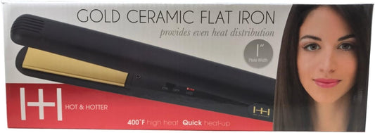 H & H Gold Ceramic Flat Iron 1