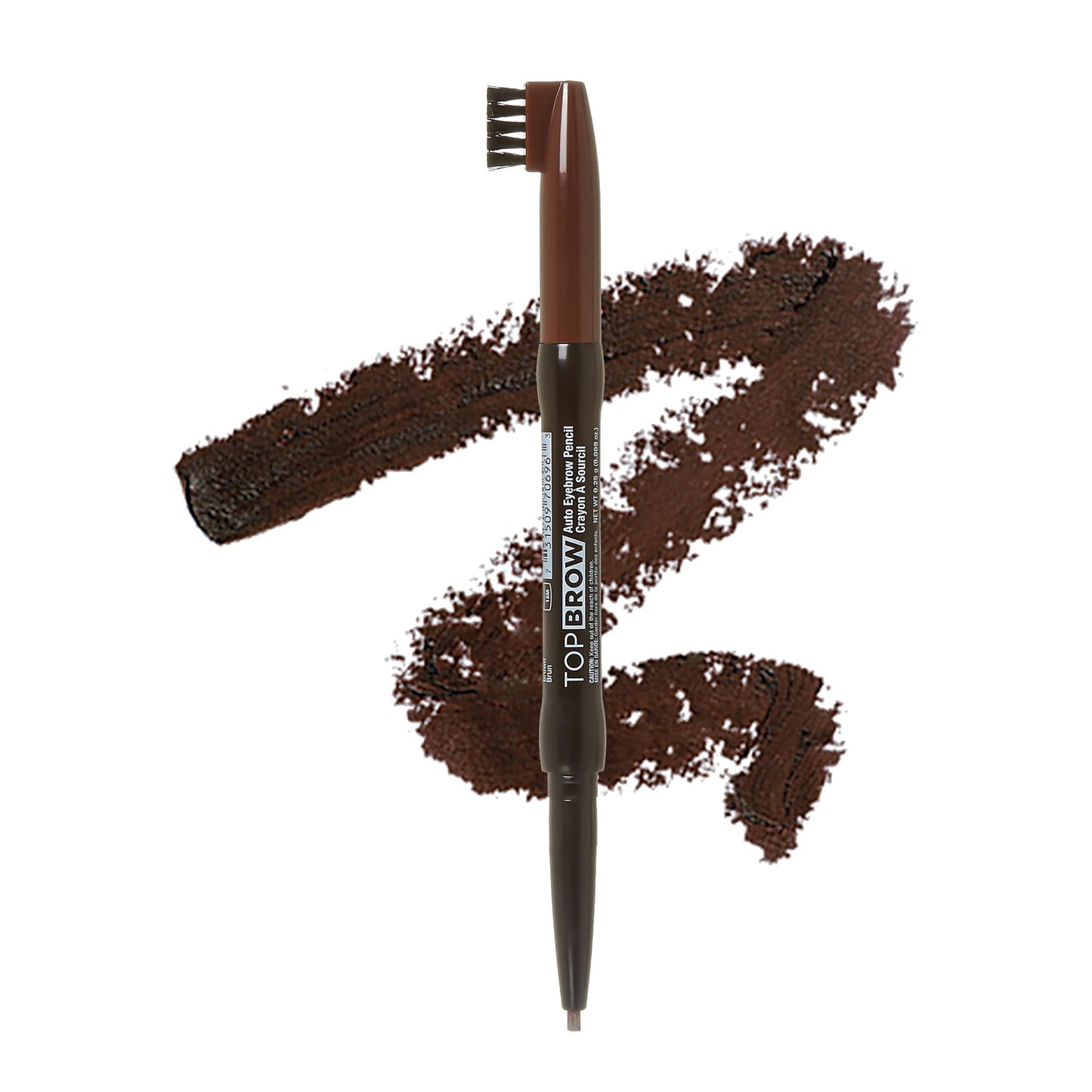 Kiss top brow auto pencil. Brown. KBAP04