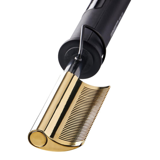 Red by kiss curved head pressing comb. HC06