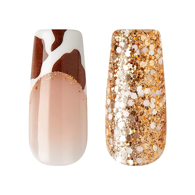 Gold finger Trendy nails. GD04