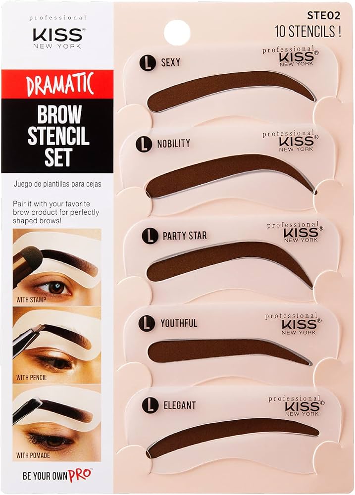 Kiss natural brow stencil set. Ste02