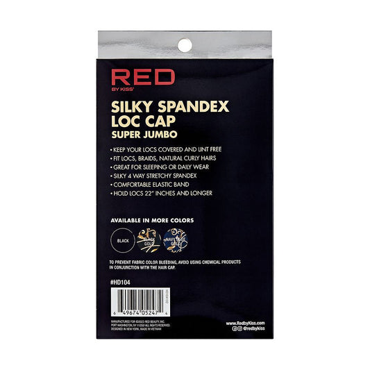 RED BY KISS SILKY SPANDEX LOC CAP SUPER JUMBO