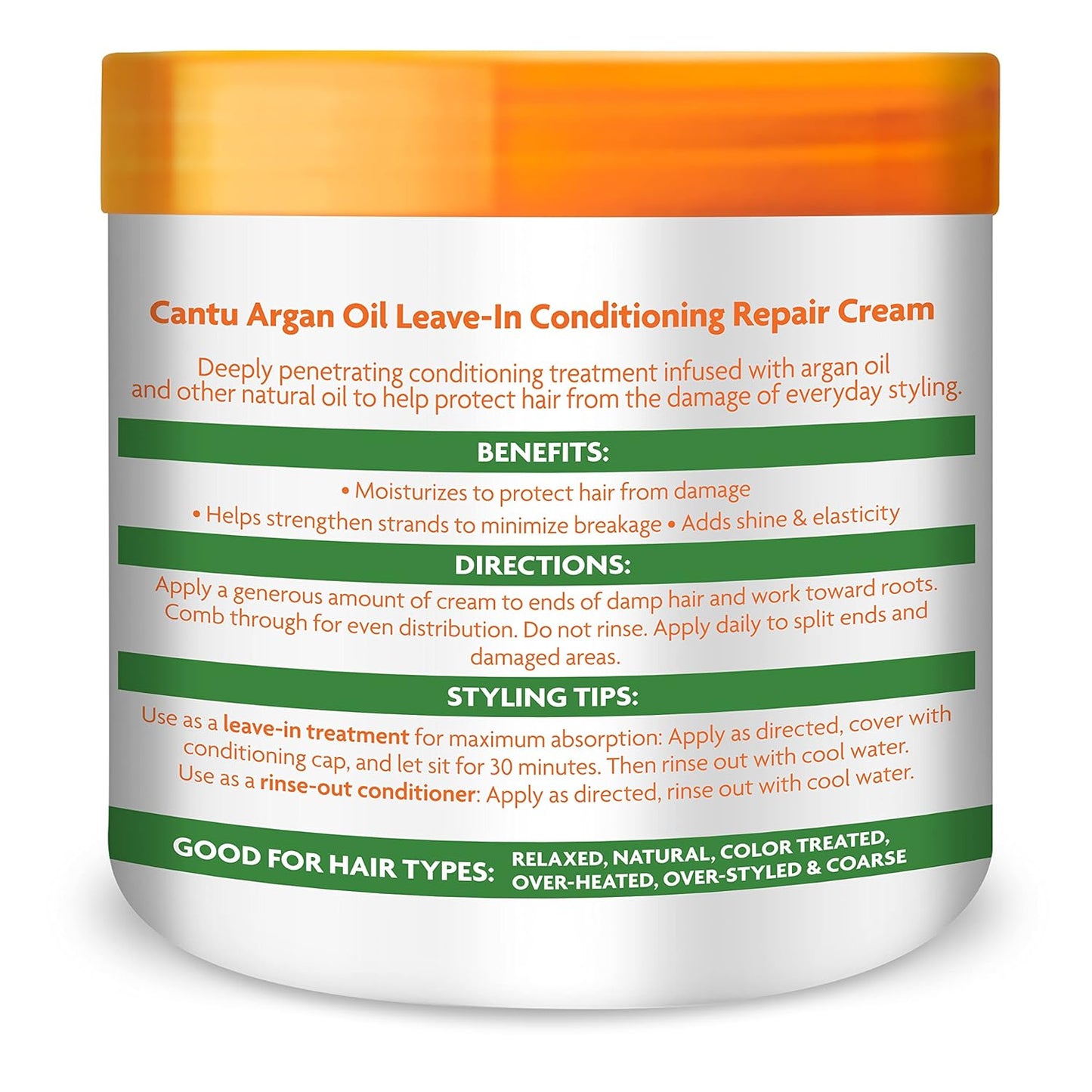 Cantu Repair Cream Argan Oil 1