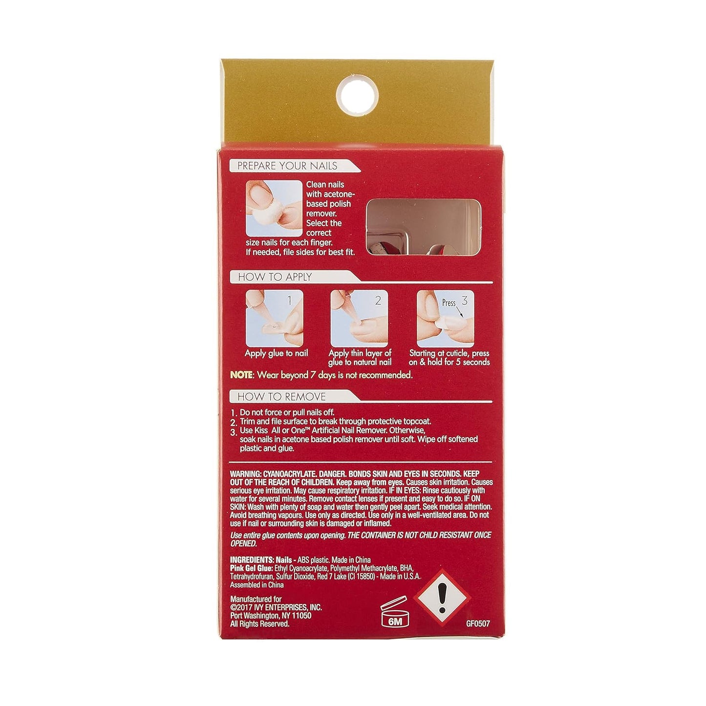 Gold Finger Nails GF95