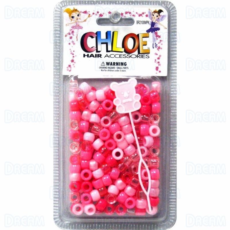 CHLOE BEAD ROUND 200 MIX Pink 200PC. BR2100MPK