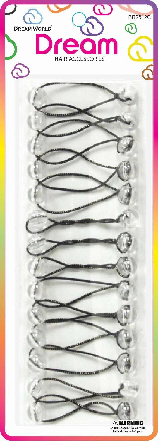 Dream ponytail holders. 12mm. 14pcs. BR2612C