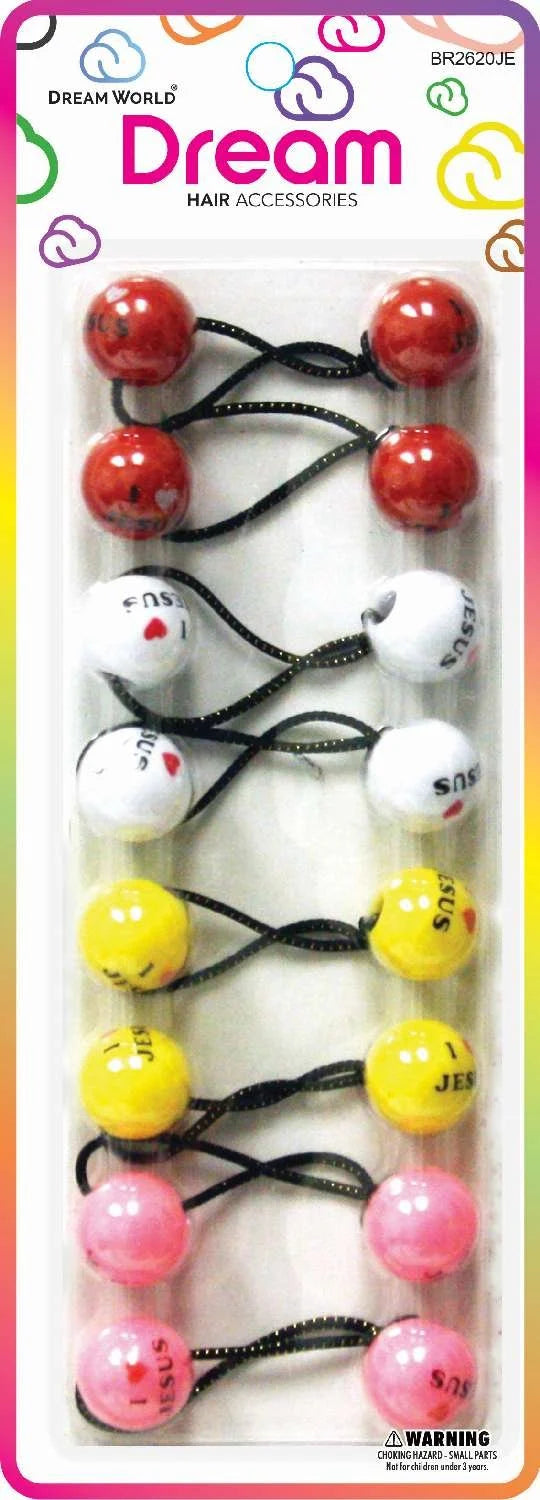 Dream ponytail holders. 20mm. 10 pcs. BR2620JE