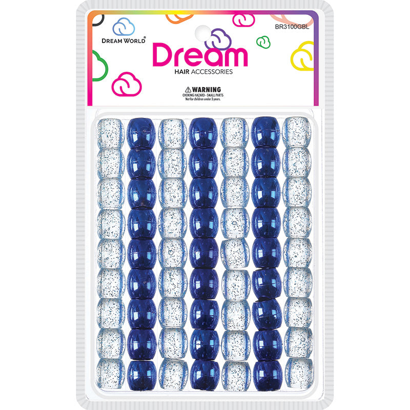 Dream world glitter hair beads. Br3100gbl