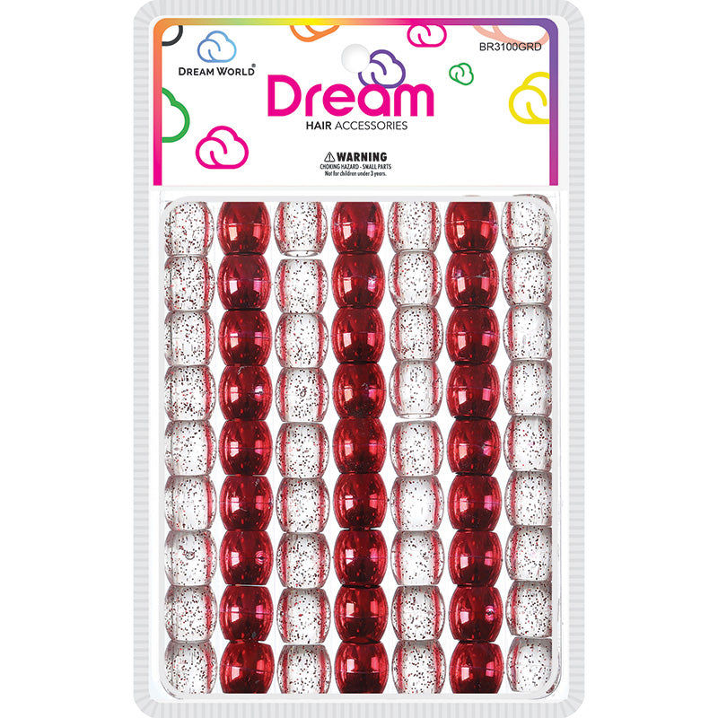 Dream world glitter hair beads. 16MM. BR3100GRD