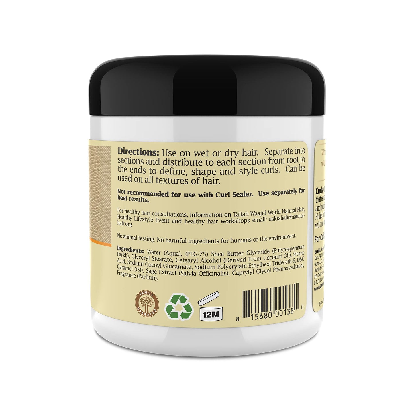 Taliah Waajid Curl Curly Cream