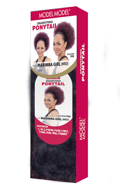 Model Model drawstring ponytail. MARIMBA GIRL (MED)