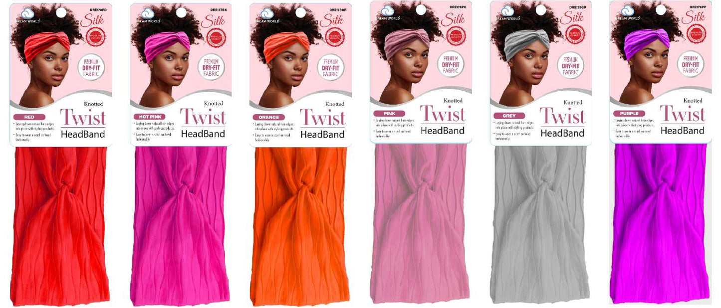 DREAM W-HEADBAND TWIST SOLID ASST