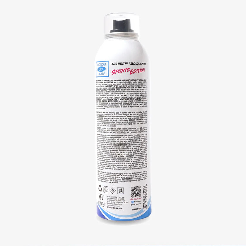 EBIN NEW YORK Wonder Lace Bond Lace Melt Aerosol Spray Sports Edition
