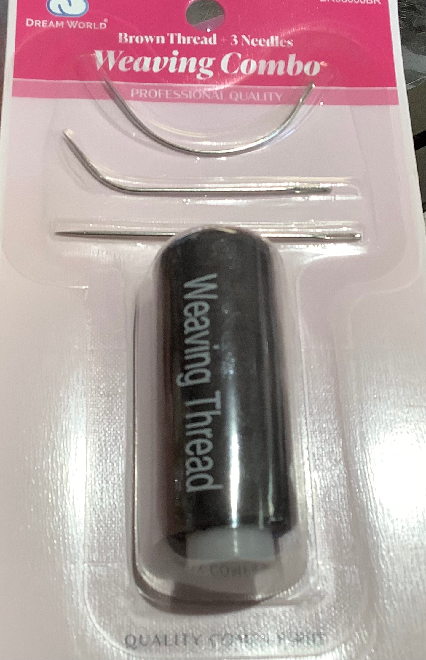 Weaving Combo brown thread + 3 needles