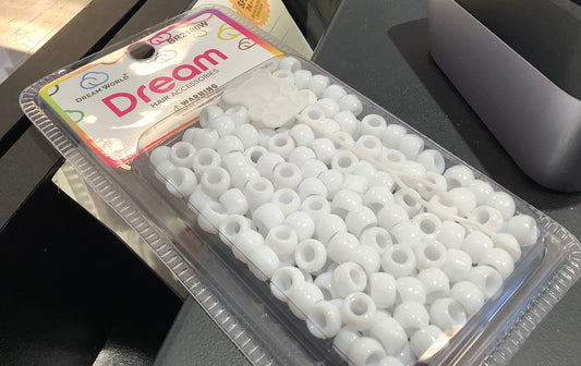 Dream World Bead Round White 8mm