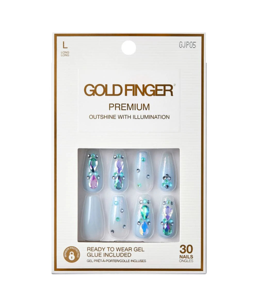 Gold finger premium nails. 30 nails. GJP05