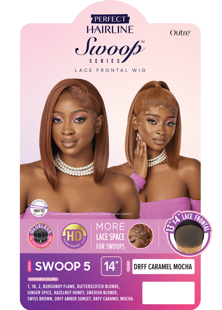 OUTRE LACE FRONT WIG PERFECT HAIR LINE SWOOP SERIES. SWOOP 5
