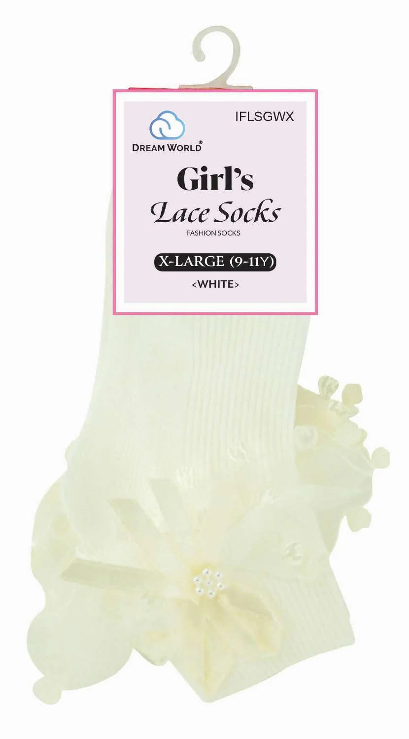 DREAM SOCKS LACE GIRL WHITE