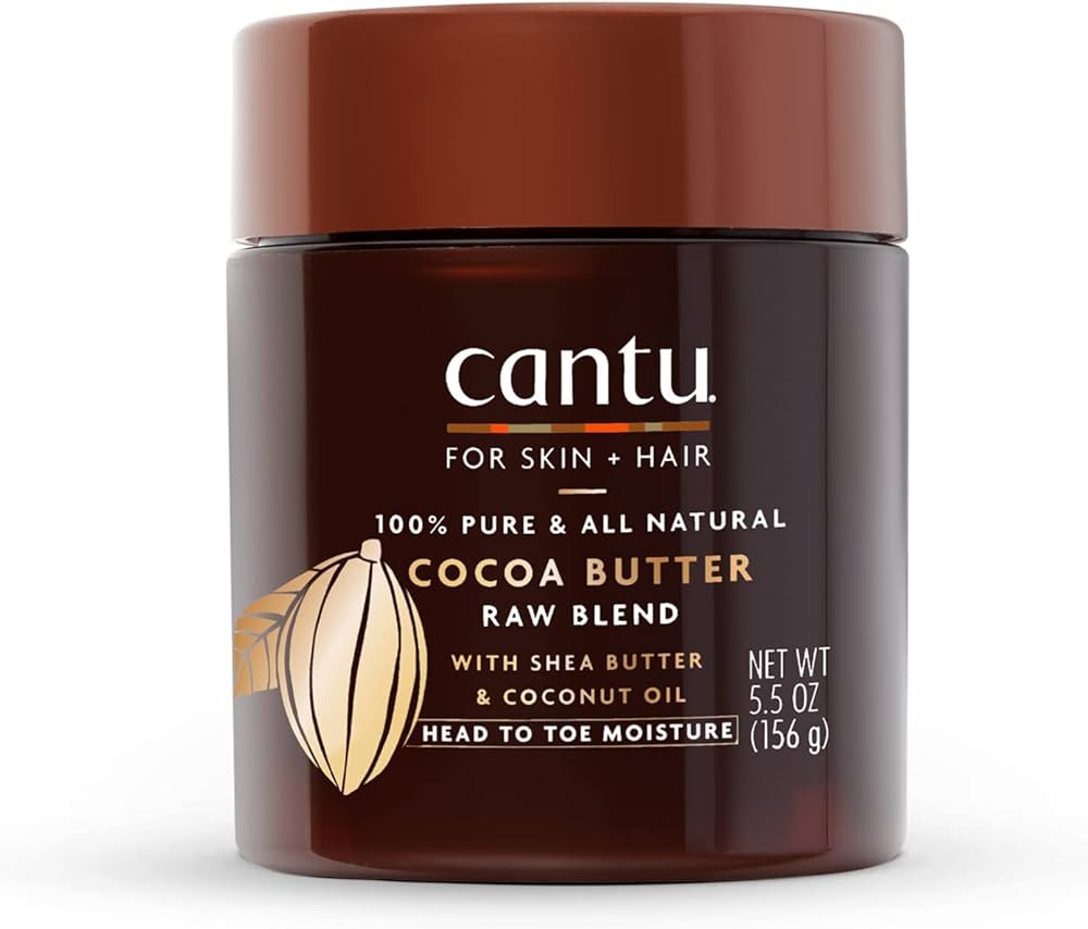 Cantu pure cocoa butter raw blend-5.5oz