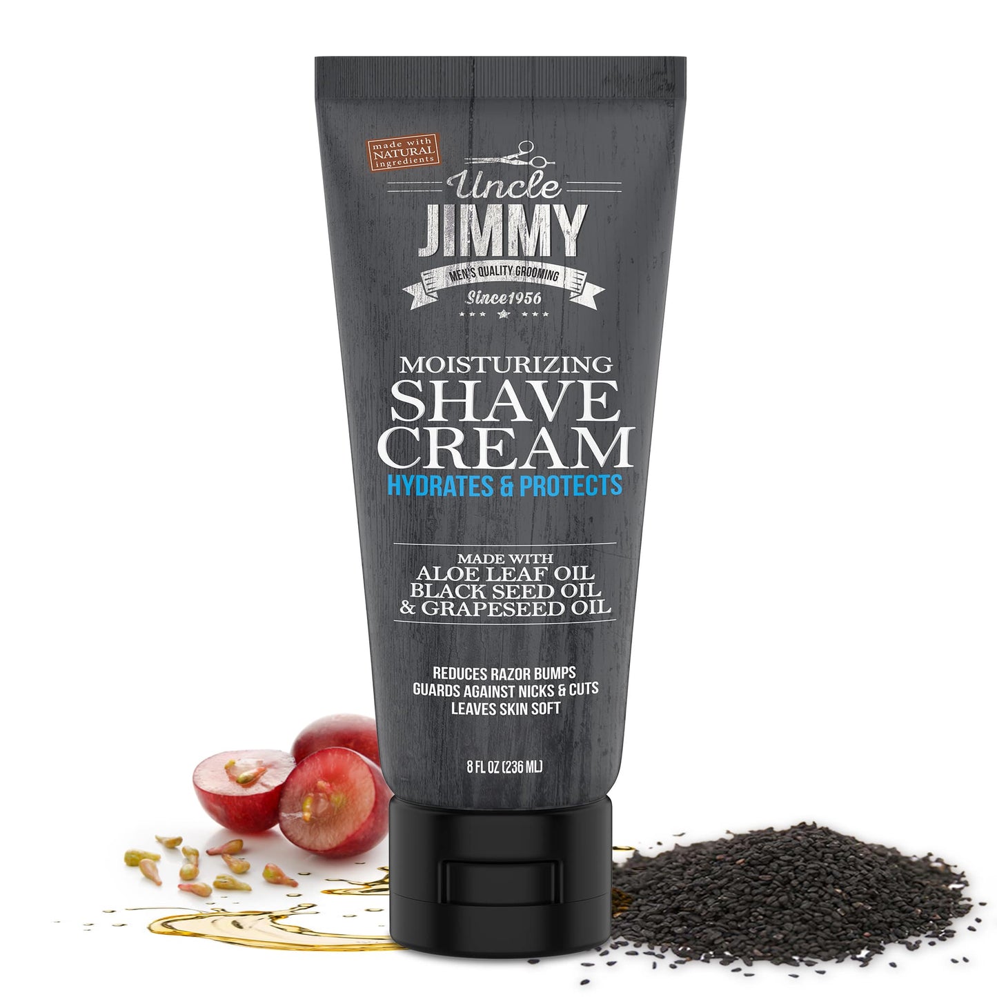 Uncle Jimmy men’s moisturizing shave cream. 8oz