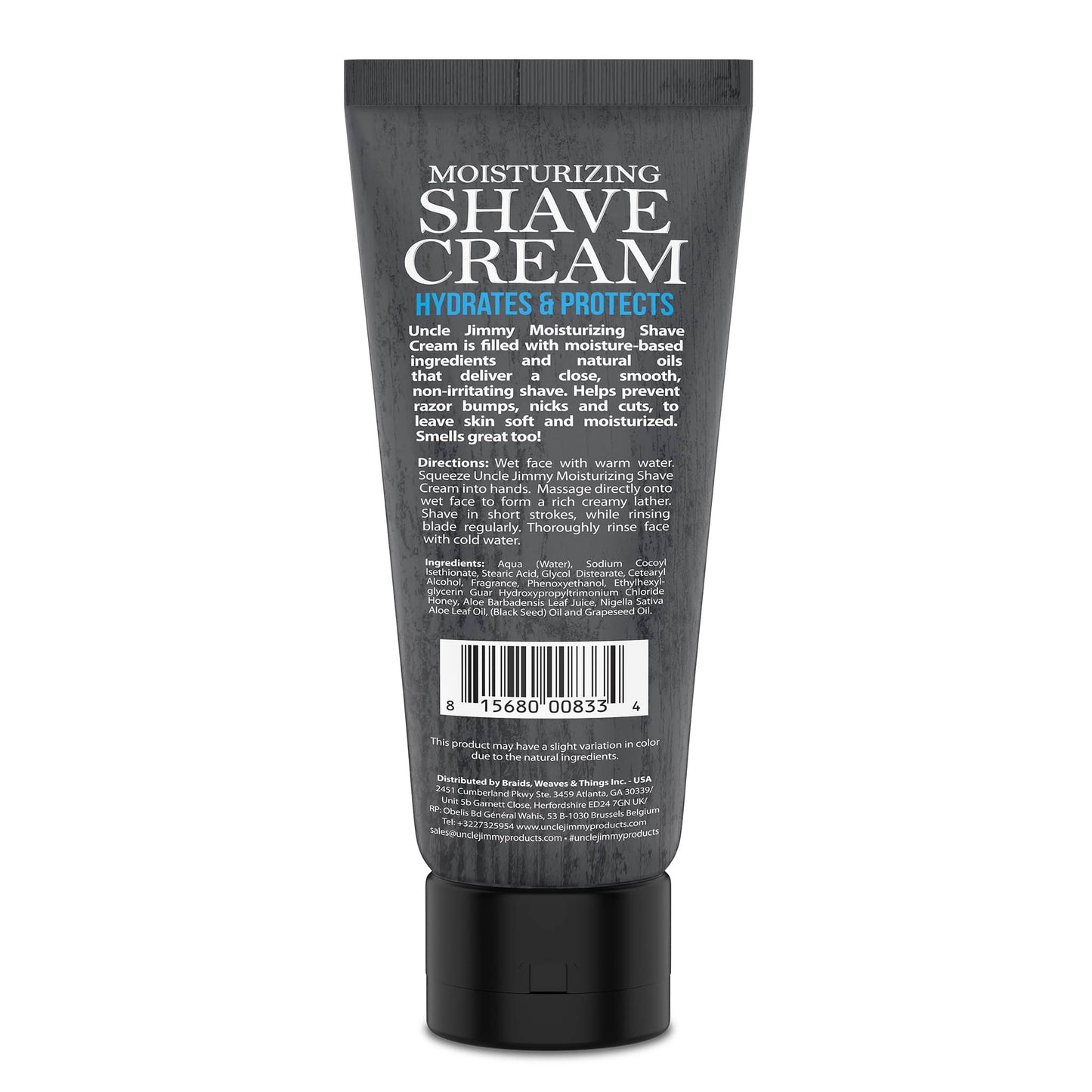 Uncle Jimmy men’s moisturizing shave cream. 8oz