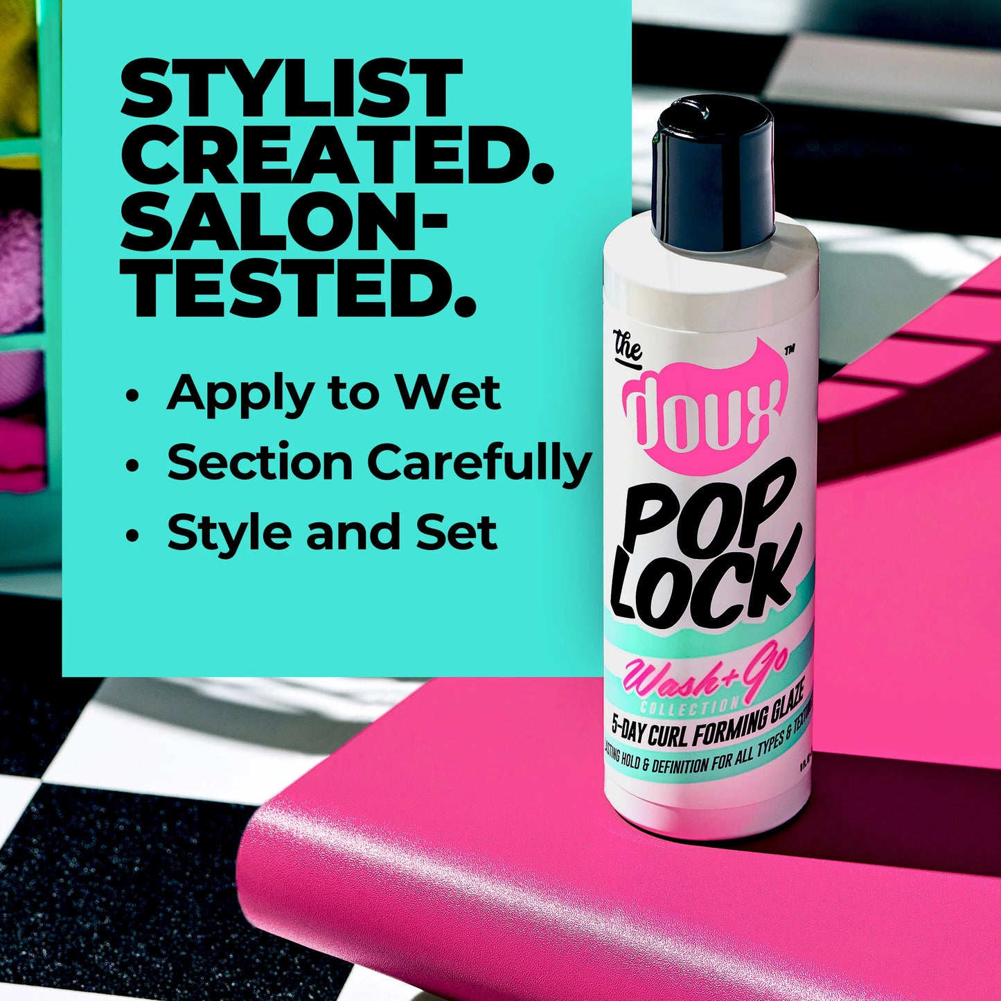 DOUX POP LOCK 5-DAY CURL FORMING GLAZE. 8 oz