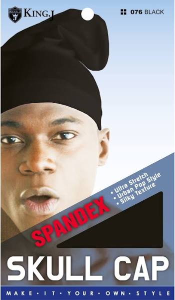 King. J Spandex Skull CAP Black. 076