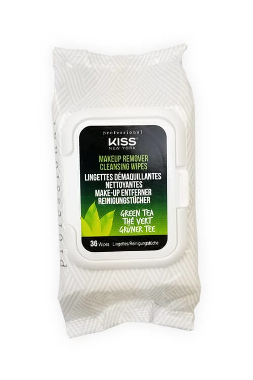 Kiss New York makeup remover cleansing wipes.