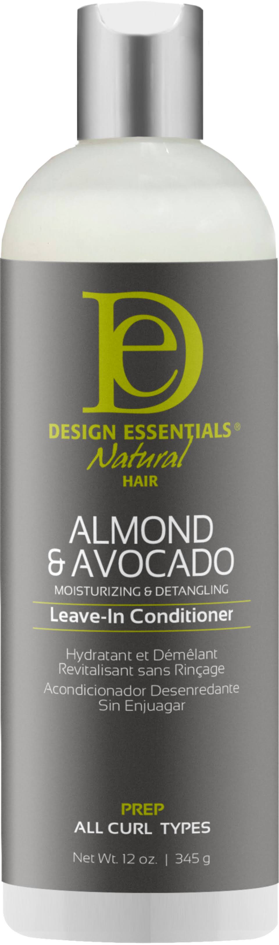 Design Essentials almond & avocado moisturizing & detangling leave-in conditioner. 12oz