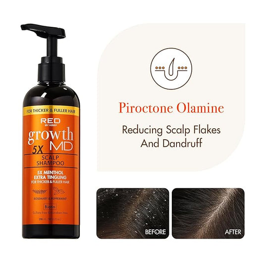 Red by Kiss growth MD Shampoo. 10oz. GM05