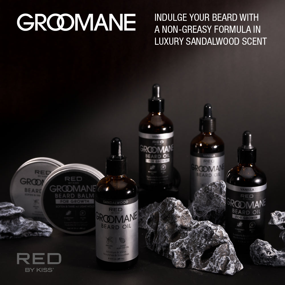 Red by Kiss groomane growth beard oil. 3oz