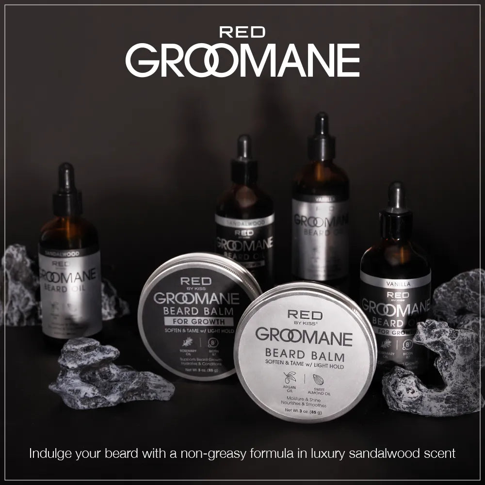 Red by Kiss Groomane beard balm. Sandalwood. GR22