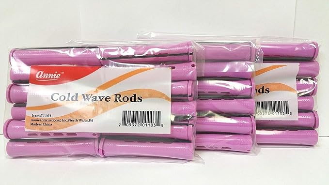 Annie cold wave rods jumbo orchid. #1103
