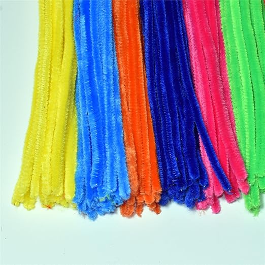 Multiple Colors Pipe Cleaners Chenille Stems (100 Pack)