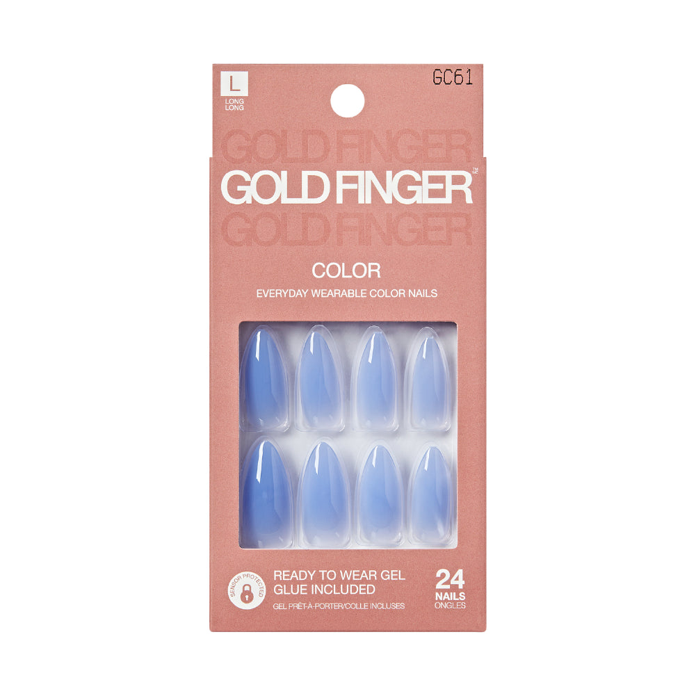 GOLD FINGER SOLID COLOR NAILS. GC61