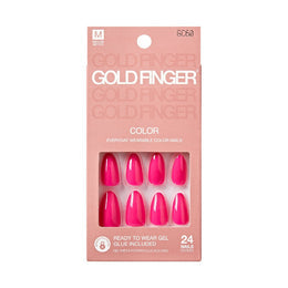 GOLD FINGER SOLID COLOR NAILS. GC60